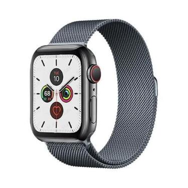 Imagem de Pulseira De Metal Milanese Loop De 44mm 40mm 45mm 41mm Para Apple Watc