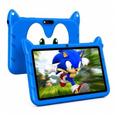 Imagem de Tablet Infantil 8GB+128GB com Capa Temática, Caneta, Jogos Instalados e Controle Parental (Azul 8GB)