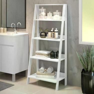 Imagem de Estante Organizadora Multiuso para Banheiro Branco
