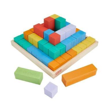 Imagem de Fisher-Price Pirâmide de Blocos de Madeira - Mattel