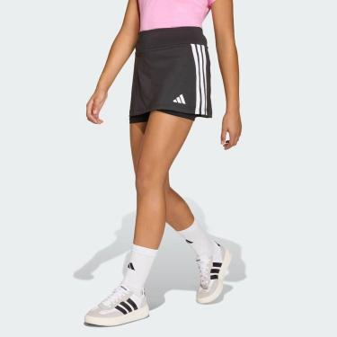 Imagem de Skort Adidas 3 Stripes TR-ES Juvenil Preta, 12 ANOS
