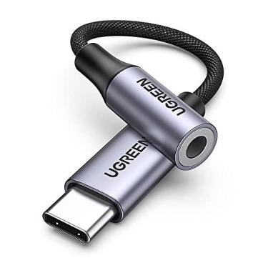 Imagem de UGREEN Adaptador de áudio USB C para 3,5 mm tipo C para fone de ouvido Aux Jack Dongle Cabo HiFi DAC de 24 bits / 96 kHz compatível com iPhone 15 Pro Max / 15 Pro / 15 Plus, iPad, Galaxy S24