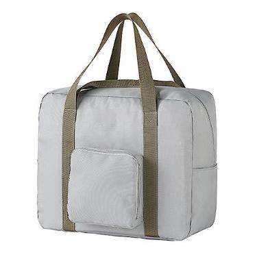 Imagem de Legou Bolsa de cabine aérea, bolsa de viagem dobrável, bolsa de bagagem de mão para homens e mulheres, Cinza, Small, Viagens