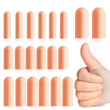 Imagem de Protetores de Dedo em Gel Ghzaocu 20 Unidades Tampas de Silicone