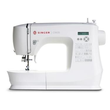 Imagem de Máquina de Costura Eletrônica SINGER C5605 220V| 80 Pontos com 180 Aplicações | Painel LCD, Passador de Linha, Braço Livre, Caseado Automático | Portátil | Uso Doméstico