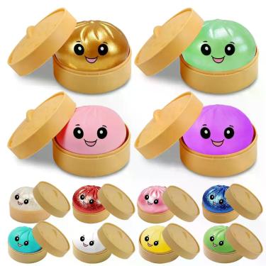 Imagem de Dumpling Squishy Caixa Surpresa Pãozinho Chinês Anti Stress