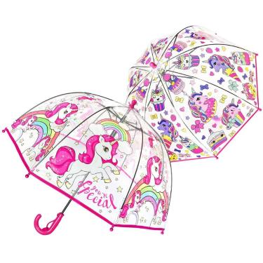 Imagem de Guarda-chuva Clear Dome RONIARE para crianças, pacote com 2 unidades, 