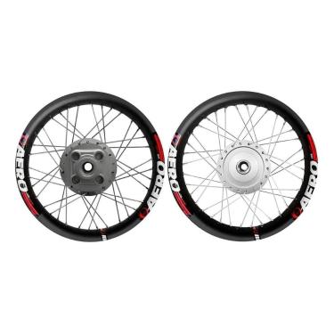 Imagem de Roda Par Titan 00 á 04 Preto Fosco Viper Aero Raio 4mm Cromado Preto