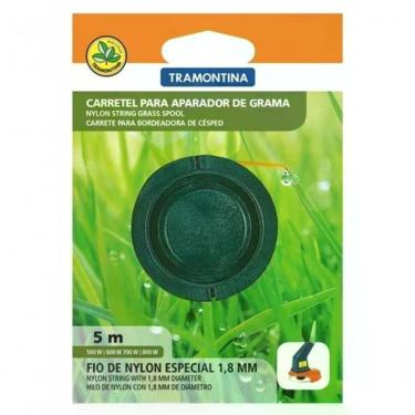 Imagem de Carretel 1 Fio De Nylon 1,8mm Para Aparador De Grama Tramontina Com 5m