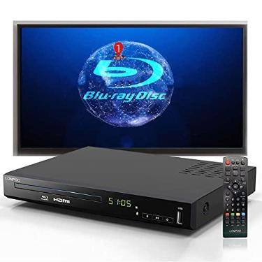 Imagem de Leitor de Blu-ray LONPOO, 1080p, Saída HDMI, Suporte HDD e USB | Full HD, Caixa de Metal, Fácil Conexão e Uso