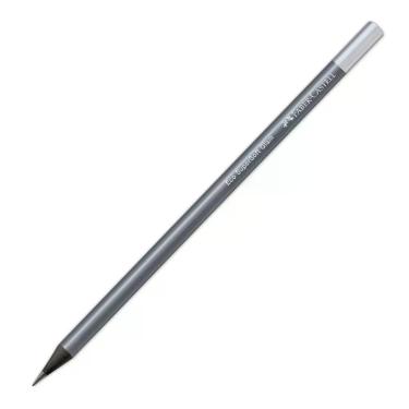 Imagem de Lápis Grafite Faber-Castell Ecolápis Supersoft n.2 Glam com Escrita Confortável para Uso Escolar e Artístico Prata