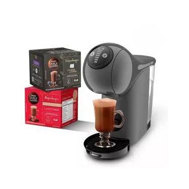 Imagem de Kit Cafeteira Cápsulas Dolce Gusto Genio S Basic Grafite com Bebidas Kopenhagen 220V