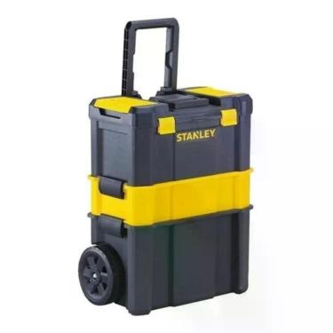 Imagem de Caixa Organizadora com Rodas STST18631 com Bandejas Removíveis Inox Stanley