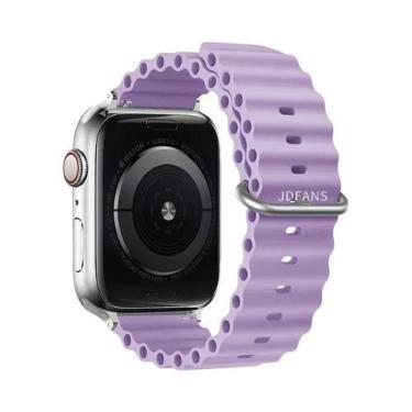 Imagem de Pulseira De Silicone Ocean Band Para Apple Watch Ultra Série 10 9 8 7 