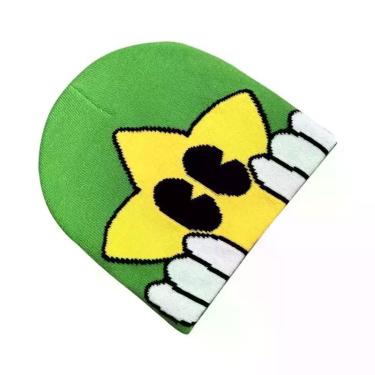 Imagem de Gorro De Lã Tricotado Estampado Y2K Unissex, Acessórios De Moda Hip Ho