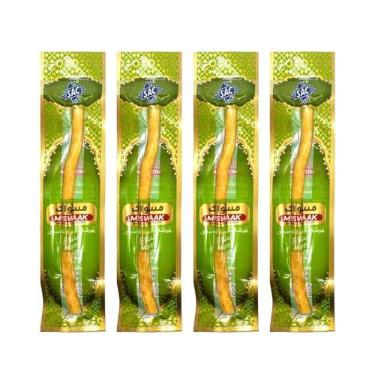 Imagem de FREEGRIN Pacote com 4 escovas de dentes naturais Miswak – Bastão tradicional selado a vácuo – para dentes saudáveis, gengivas e hálito fresco (sabor menta)