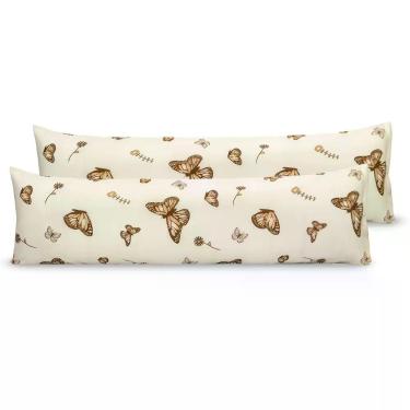 Imagem de Kit 2 Fronhas Capa Xuxão Corpo com Zíper 1,30m x 40cm Percal 180 fios 