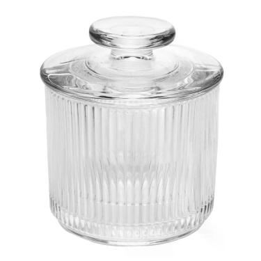 Imagem de Manteigueira Francesa Lines Cristal Ecológico 10cm Wolff para Manteiga