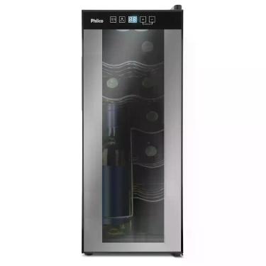 Imagem de Adega climatizada philco pad12e display preto digital 12 garrafas bivo
