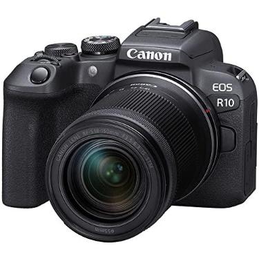 Imagem de Canon EOS R10 RF-S18-150 mm F3.5-6.3 é kit de lentes STM, câmera vlogging sem espelho, 24,2 MP, vídeo 4K, processador de imagem DIGIC X, disparo de alta velocidade, rastreamento de assunto, compacto,