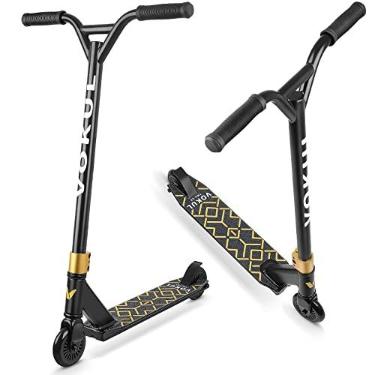 Imagem de VOKUL Scooters S2 Pro para crianças de 6 a 12 anos | Trotinete colorida para iniciantes e adolescentes | Trotinete para truques BMX Freestyle (dourada)