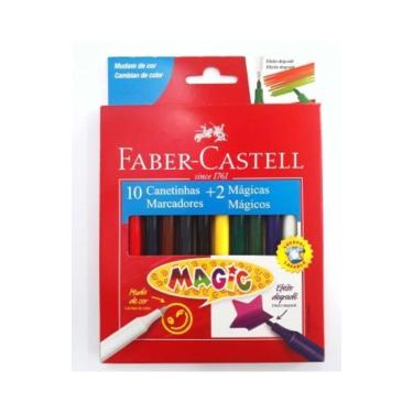 Imagem de Caneta Hidrográfica 10 Cores Magic Faber-castell - Faber Castell, Unic