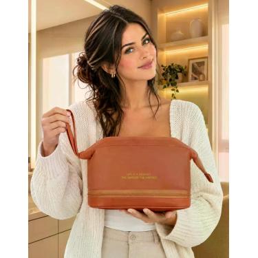 Imagem de Bolsa De Maquiagem Necessaire Feminina Espaçosa Viagem Make Skin Care 