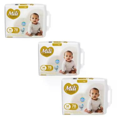 Imagem de Kit C3 Fralda Love Care GIGA Tam M - Mili Love Care