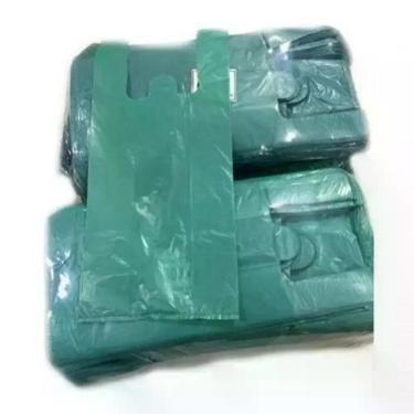 Imagem de Sacola Plástica Alça Camiseta 30x40 10 kg para Embalagens Diversas com Alta Resistência Preto Higipack