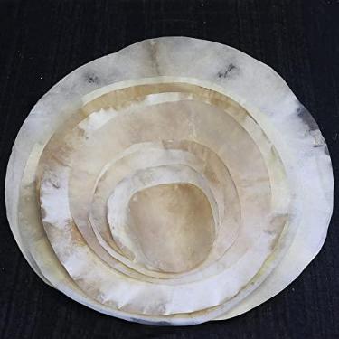 Imagem de Zaza Percussion - Pele de cabra para tambor Darbuka Doumbek, pele de cabra para Djembe, pele de cabra natural, plana, redonda, cabeça de 56 cm
