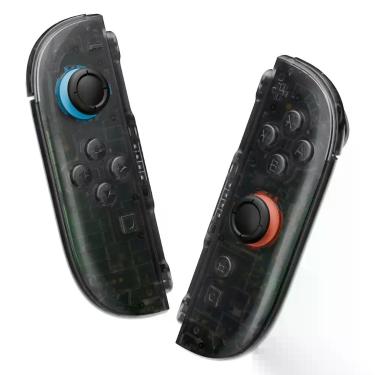 Imagem de Joycon 2 Carcaça eXtremeRate Deluxe Preto Ardósia Translúcido