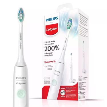 Imagem de Escova Dental Elétrica Colgate Philips SonicPro 10, Branco, 1