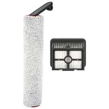 Imagem de (Pacote com 6) Filtros HEPA de substituição H12 Pro compatíveis com aspirador de pó seco e úmido sem fio Dreame H12 Pro/H12 DUAL/H13 Pro/M12, filtros de aspirador de pó (1 rolo de escova + 1 filtro