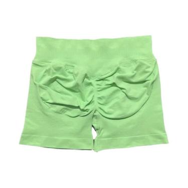 Imagem de Shorts De Yoga E Corrida Femininos De Cintura Alta Sem Costura, Elásti
