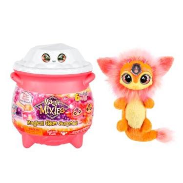 Imagem de Candide, Magic Mixies, Caldeirão Mágico Gem Surprise, Pelúcias Elementais - Rosa