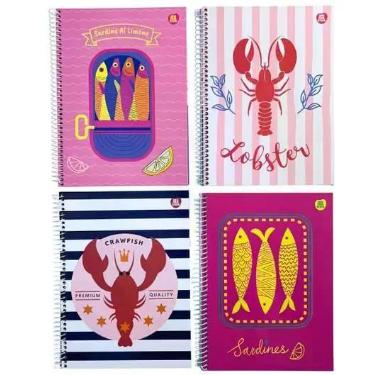 Imagem de Caderno Colegial Espiral Dolce Mare 1 Matéria 80 Folhas com Aroma 17,9