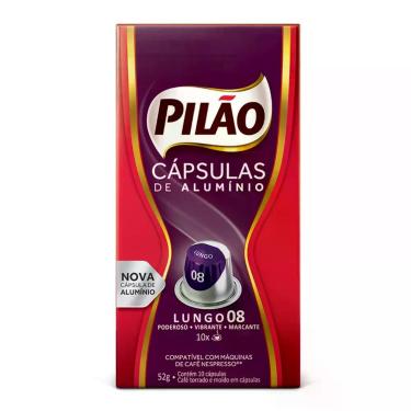 Imagem de Cápsulas de Café Espresso Pilão Compatível Nespresso 10 Unidades Inten