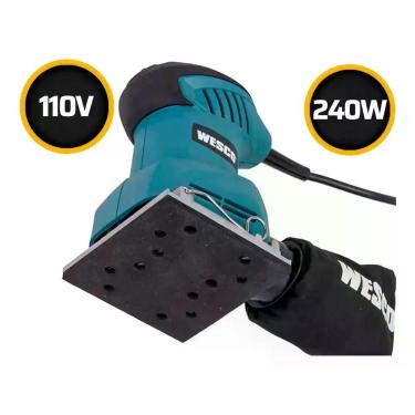 Imagem de Lixadeira Orbital Oscilante 240w Ws4151 Wesco Com 3 Lixas