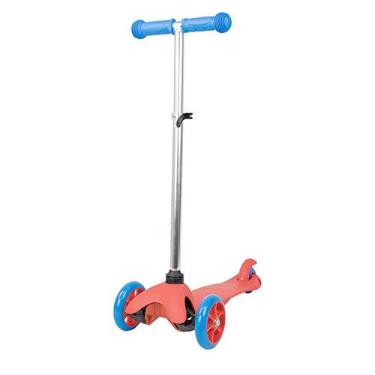 Imagem de Patinete Masculino Urbano Scooter Infantil 3 Rodas Preto E Vermelho Bbr Toys. (VERMELHO)