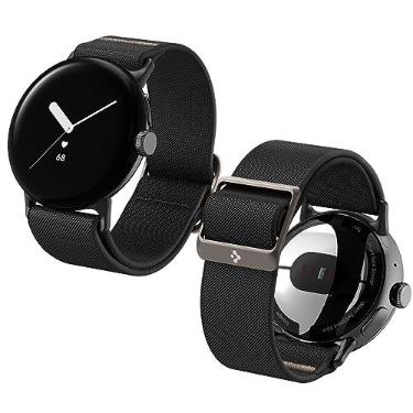 Imagem de Spigen Lite Fit Projetado para Google Pixel Watch 5/4/3/2/1 41mm Pulseira de Nylon Solo Loop - Preto
