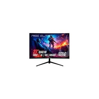 Imagem de Monitor Gamer Curvo Rise Mode Prime 27", QHD, 180Hz, 1ms, VA, FreeSync, HDR 400, HDMI e DisplayPort, Preto - RM-MOG-27C1802K-B