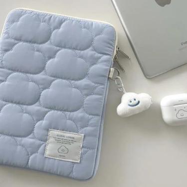 Imagem de Capa Case para Ipad/Tablet Acolchoada Nuvem 9 a 15.6 Polegadas, Capa Acolchoada de Transporte para iPad, Xiaomi, Samsung, Lenovo, Bolsa Protetora com Estilo (Azul, 15-15.6inch)
