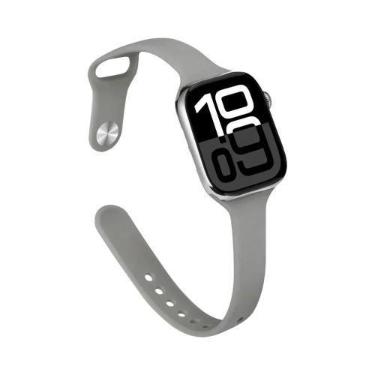 Imagem de Pulseira De Silicone Slim Para Apple Watch 45mm 44mm 40mm 41mm Bracele