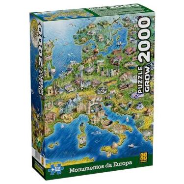 Imagem de Quebra Cabeça P2000 Monumentos da Europa Grow a partir de 12 Anos