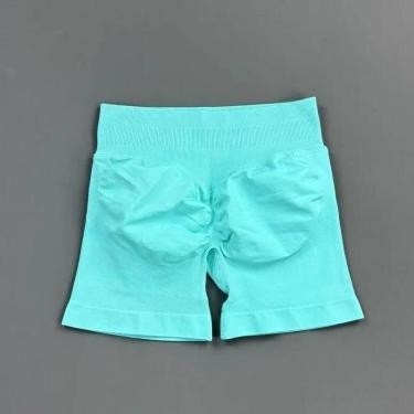 Imagem de Shorts Esportivos Femininos De Cintura Alta, Elásticos, Respiráveis, S