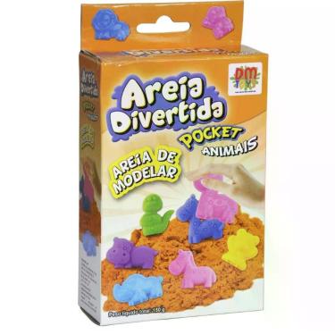 Imagem de Areia de Modelar Bichinhos DMT6637 com Forminhas e Ferramentas para Atividades Sensoriais DM Toys