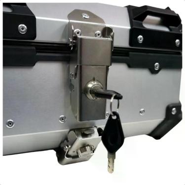 Imagem de Baú Traseiro para Moto Tronos 22L-T Universal Resistente e Espaçoso em Alumínio 22L