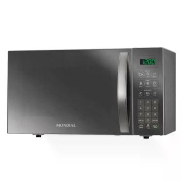 Imagem de Micro-ondas Mondial 34l Mo-02-34-E Cinza Espelhado, Espelhado, 110V