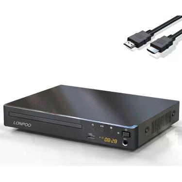 Imagem de Reprodutor de DVD LONPOO sem região Full HD USB HDMI com entrada para