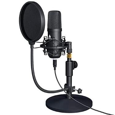 Imagem de Kit de microfone USB 192KHZ/24BIT MAONO AU-A04T PC condensador podcast streaming cardioide microfone plug & play para computador, YouTube, gravação de jogos